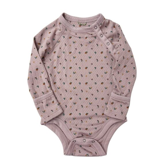 Patagonia Capilene Baselayer One Piece Bodysuit Baby Girls Size 6-12 Months Pink